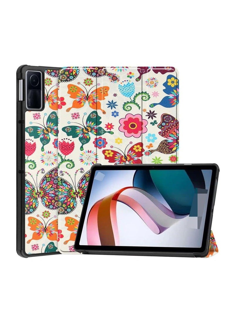 جراب لجهاز Xiaomi Redmi Pad 10.61 2022، جراب أنيق من جلد البولي يوريثان قابل للطي مع حامل رفيع وخفيف الوزن مع خاصية الاستيقاظ/النوم التلقائي (KN-3) - Image 1